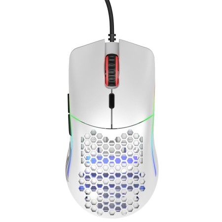 ماوس قيمنق جلوريوس Model O RGB سلكي مع ماوس باد - دقة 12,000 DPI - وزن 58g - أبيض مطفي ماوس قيمنق جلوريوس Model O RGB سلكي مع ماوس باد - دقة 12,000 DPI - وزن 58g - أبيض مطفي