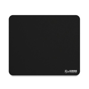 Glorious Large Pro mouse pad, (330mm × 279mm × 2mm), Smooth cloth surface, Stitched edges - BLACK