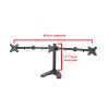 Mount-It MI789 Triple Monitor Stand – Professional Adjustable Desk Mount for Three Screens