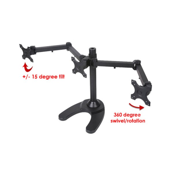 Mount-It MI789 Triple Monitor Stand – Professional Adjustable Desk Mount for Three Screens