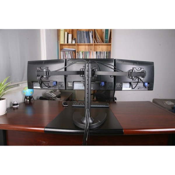 Mount-It MI789 Triple Monitor Stand – Professional Adjustable Desk Mount for Three Screens