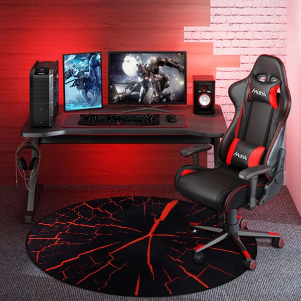 حصيرة أرضية Highend Gaming Chair Pad, سطح ثابت وغير قابل للانزلاق, حجم 120 سم, سهلة التنظيف, مناسبة لجميع أنواع الكراسي