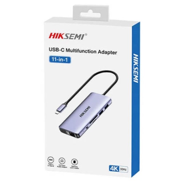 موزع USB-C من HIKSEMI متعدد المهام 11 في 1