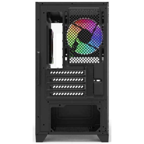 صندوق كمبيوتر للألعاب HOOK BOLT – ميد تور بزجاج مقوى و4 مراوح RGB – أسود صندوق كمبيوتر للألعاب HOOK BOLT – ميد تور بزجاج مقوى و4 مراوح RGB – أسود