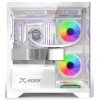 صندوق كمبيوتر للألعاب HOOK BOLT – ميد تور بزجاج مقوى و4 مراوح RGB – أبيض صندوق كمبيوتر للألعاب HOOK BOLT – ميد تور بزجاج مقوى و4 مراوح RGB – أبيض