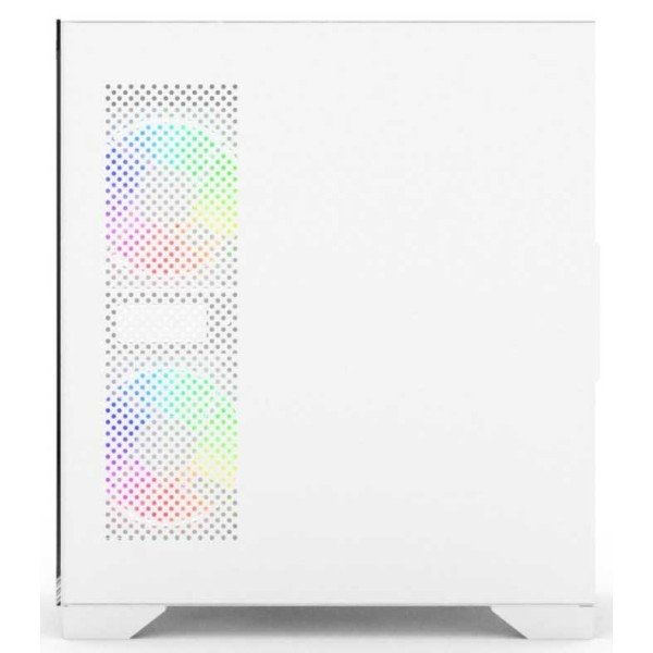 صندوق كمبيوتر للألعاب HOOK BOLT – ميد تور بزجاج مقوى و4 مراوح RGB – أبيض صندوق كمبيوتر للألعاب HOOK BOLT – ميد تور بزجاج مقوى و4 مراوح RGB – أبيض