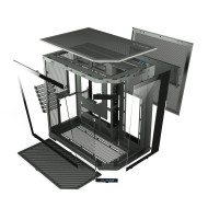 HOOK  THUNDER GAMING TEMP-GLASS MID TOWER CASE With 7 FANS RGB - BLACK