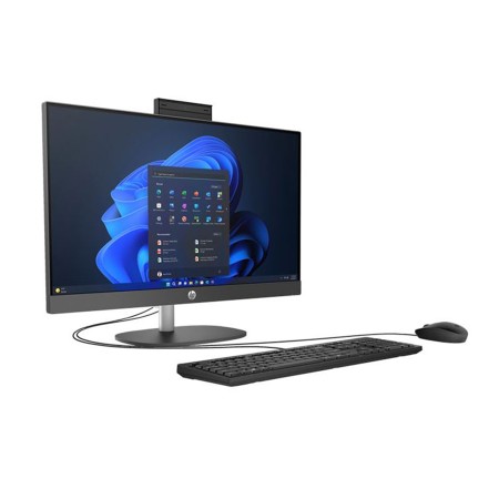 جهاز الكل في واحد من اتش بي HP ProOne 245 G10, شاشة 23.8 بوصة FHD IPS , معالج AMD Ryzen7 7730U, ذاكرة 8GB DDR4, وحدة تخزين 512GB M.2 NVMe, بدون نظام تشغيل - أسود