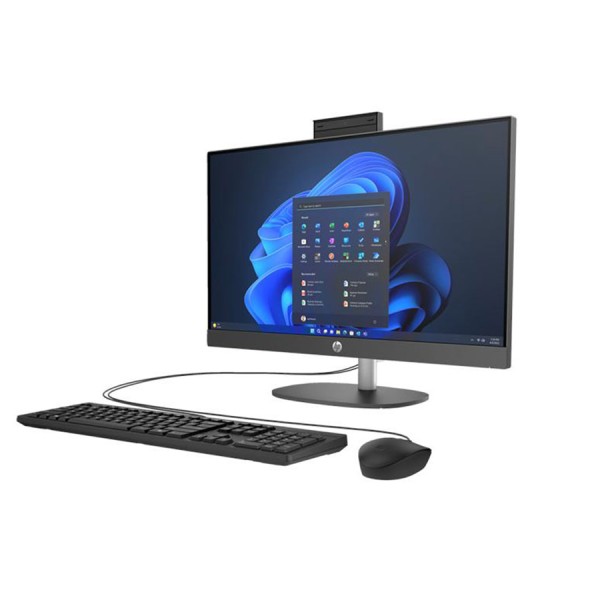 جهاز الكل في واحد من اتش بي HP ProOne 245 G10, شاشة 23.8 بوصة FHD IPS , معالج AMD Ryzen7 7730U, ذاكرة 8GB DDR4, وحدة تخزين 512GB M.2 NVMe, بدون نظام تشغيل - أسود