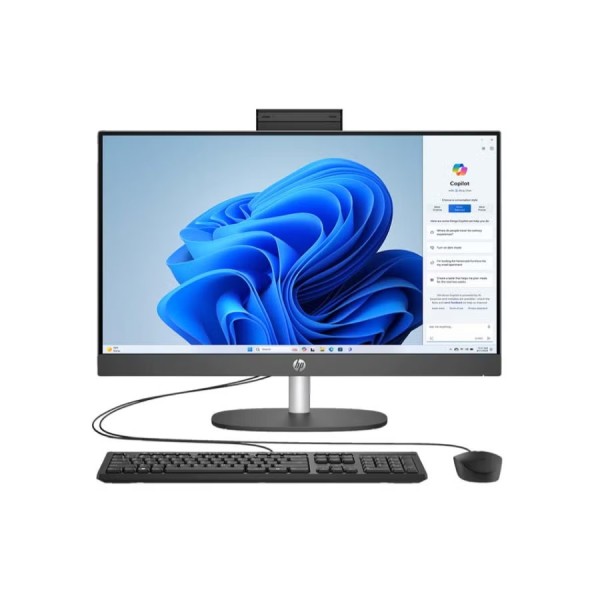 Dell 27 All-in-One Desktop – Display FHD IPS 27", Intel Core I5-1334U, 16 GB DDR5, 512 GB SSD, Intel Iris Xe, Windows 11 – Design Sottile, Webcam Pop-up, Wi-Fi 6E, Sostenibile (Bianco)