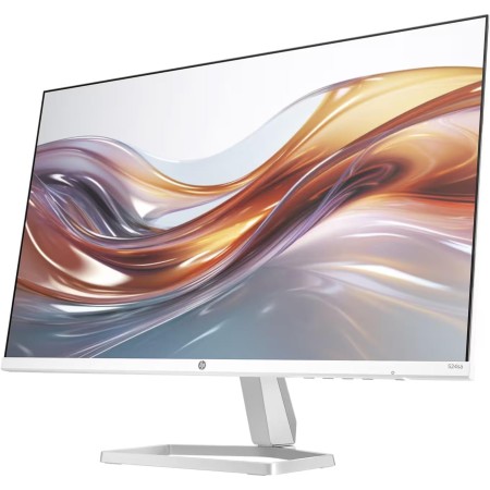 شاشة HP مكتبية أنيقة مقاس 24" - دقة FHD - لوحة IPS - تردد 100Hz - تصميم أبيض نحيف - سماعات