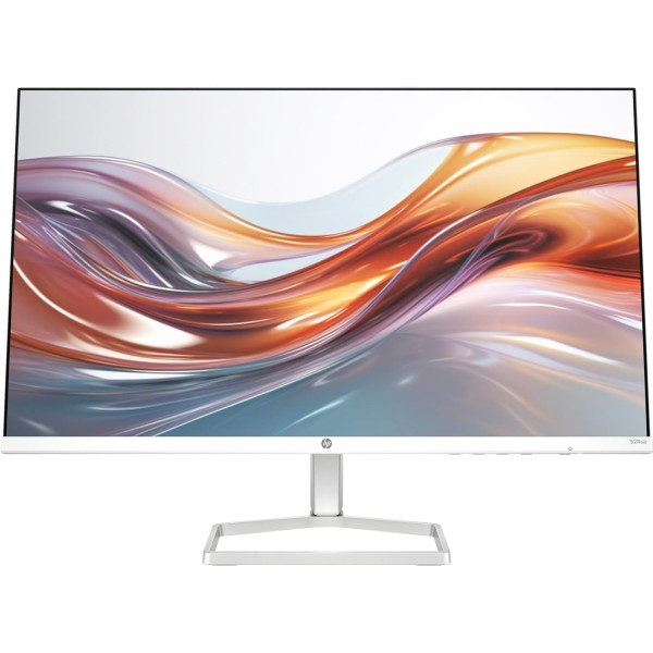 شاشة مكتبية HP Series 5 ‎524sa‎, مقاس 24 بوصة بدقة FHD IPS, معدل تحديث يصل الى 100Hz, مع مكبرات صوت مدمجة - أبيض