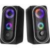 HP DHE-6001 Wired Multimedia Speaker - RGB Gaming Mini Stereo Surround Sound Backlight