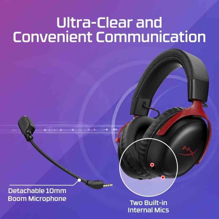 HyperX Cloud III S Wireless Gaming Headset - 120h Battery - Memory Foam