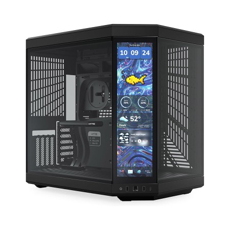 HYTE Y70 Touch Infinite Dual Chamber ATX Case - Touchscreen - PCIe 4.0 - Black
