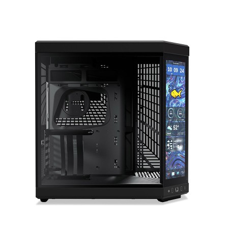 HYTE Y70 Touch Infinite Dual Chamber ATX Case - Touchscreen - PCIe 4.0 - Black