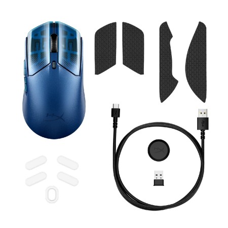 ماوس لاسلكي للألعاب HyperX Pulsefire Haste 2 S  – DPI حتى 26000 – أزرق كحلي