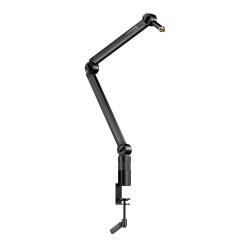 ذراع تثبيت احترافي HyperX Caster للمايكروفون والكاميرا – قابل للتدوير 360 درجة مع إدارة داخلية للكابلات – أسود   