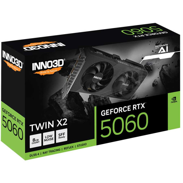 INNO3D TWIN X2 OC GeForce RTX 5060 8GB - GDDR7 INNO3D TWIN X2 OC GeForce RTX 5060 8GB - GDDR7
