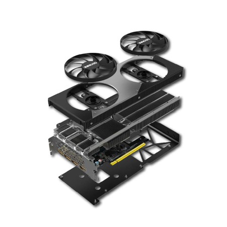 GRAPHIC CARD INNO3D GeForce RTX 5060 Ti, 8GB GDDR7, OC Edition, Dual Fan Cooling system, PCIe 5.0, Support DLSS4, Ray Tracing - BLACK