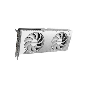 كرت شاشة INNO3D Twin X2 OC RTX 5060 Ti 8GB, ذاكرة 8GB GDDR7, ظام تبريد مزدوج المراوح, اصدار OC مكسور السرعة, واجهة PCIe 5.0 - أبيض 