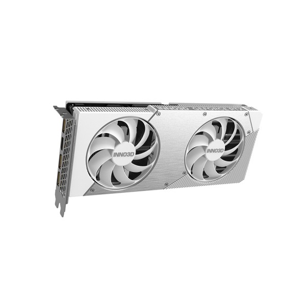 كرت شاشة INNO3D Twin X2 OC RTX 5060 Ti 8GB, ذاكرة 8GB GDDR7, ظام تبريد مزدوج المراوح, اصدار OC مكسور السرعة, واجهة PCIe 5.0 - أبيض
