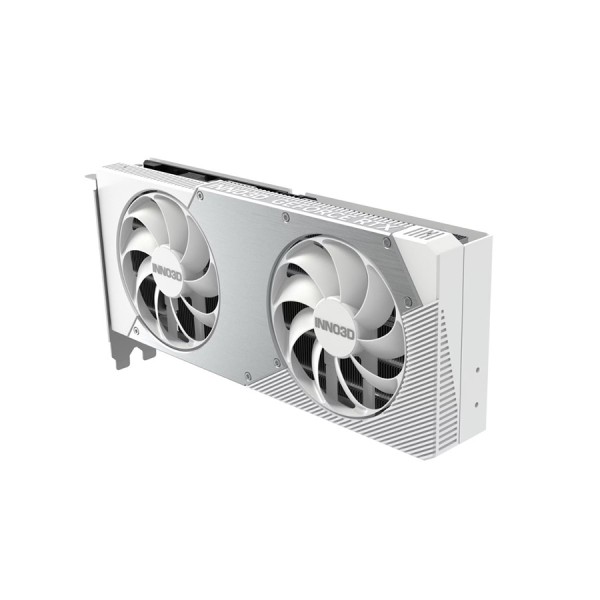 كرت شاشة INNO3D Twin X2 OC RTX 5060 Ti 8GB, ذاكرة 8GB GDDR7, ظام تبريد مزدوج المراوح, اصدار OC مكسور السرعة, واجهة PCIe 5.0 - أبيض