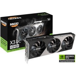 بطاقة رسومات Inno3D GeForce RTX 5070 Ti X3 OC 16GB GDDR7 – بطاقة عالية الأداء مع تبريد ثلاثي المراوح