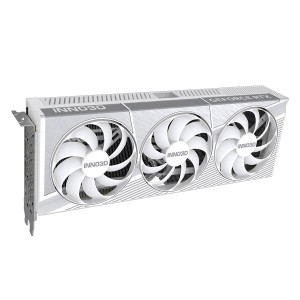 كرت شاشة INNO3D GeForce RTX 5080 X3, ذاكرة 16GB GDDR7, نظام تبريد ثلاثي المراوح , اصدار مكسور السرعة OC, دعم PCIe 5.0, دعم تقنيات NVIDIA الحديثة - ابيض