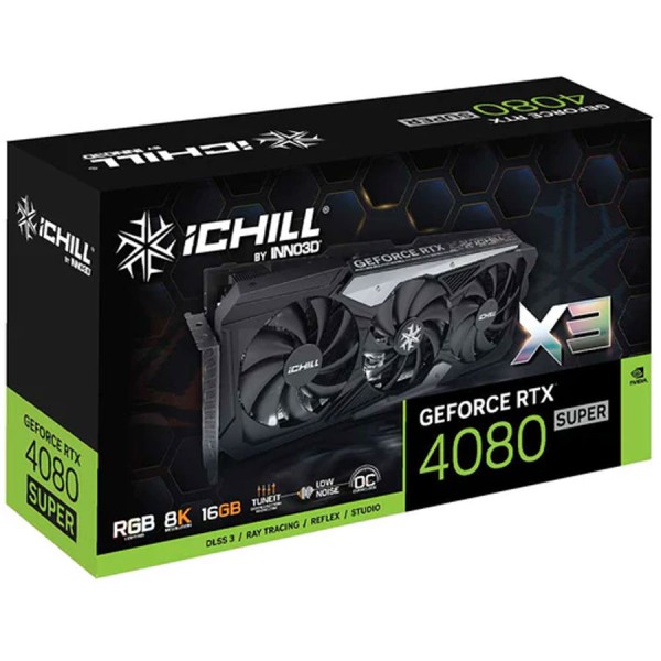 INNO3D Ichill X3 Geforce RTX 4080 Super 16GB OC 8K RGB GDDR6X