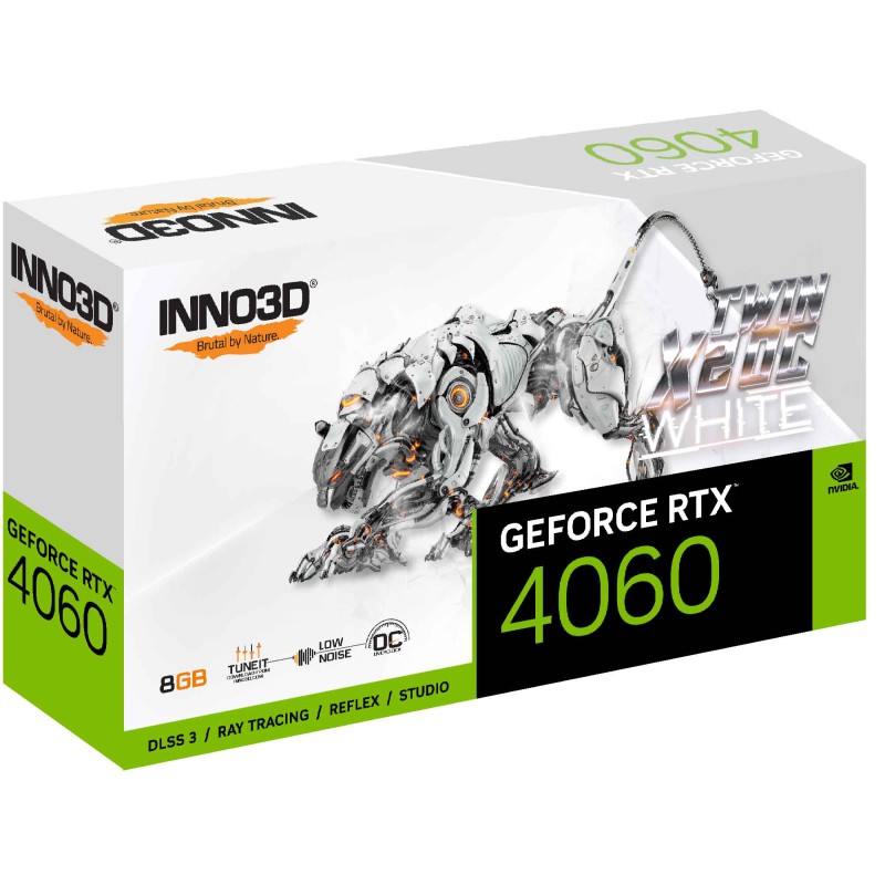 INNO3D TWIN X2 OC WHITE NV GEFORCE RTX 4060 8GB OC GAMING GDDR6 -WHITE