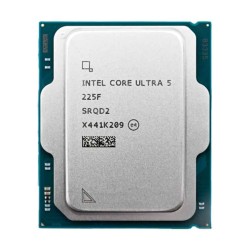 معالج Intel Core Ultra 5 225F، بـ 10 أنوية و10 خيوط، سرعة 4.9GHz، ذاكرة مخبئية 42MB، ومقبس FCLGA 1851