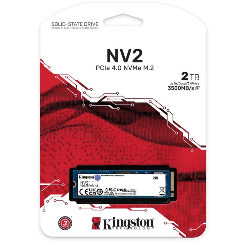 KINGSTON NV2 SNV2S/2000G SSD PCIe 4.0 NVMe M.2 2280 - 2TB