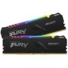 KINGSTON FURY BEAST RAM DDR4 16GB (2X8GB) 3600MT DESKTOP RGB (AURA) - ذاكرة كينجستون