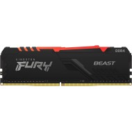 KINGSTON FURY BEAST RAM DDR4 8GB (1X8GB) 3600MHz DESKTOP RGB (AURA)رام كينجستون 