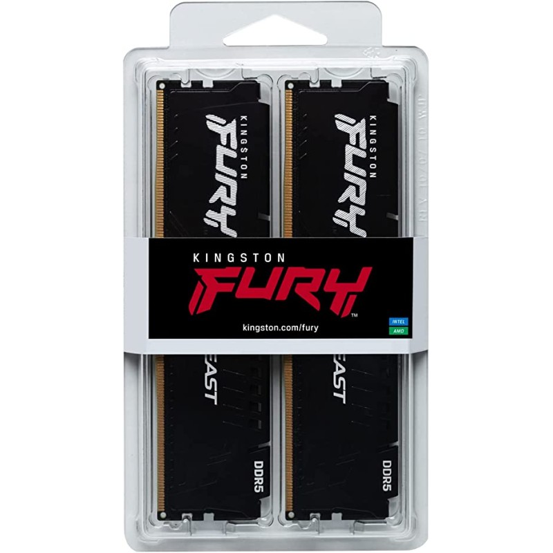 KINGSTON FURY BEAST KF556C40BBK2 -16 RAM DDR5 16GB (2X8GB) 5600MHz DESKTOP