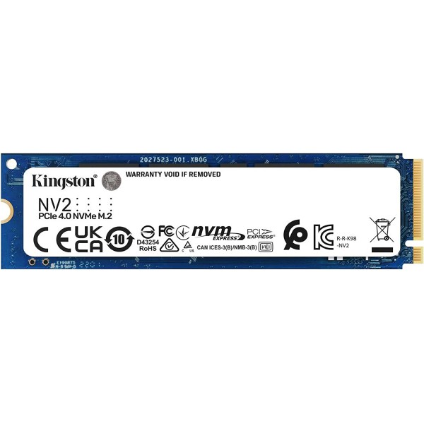KINGSTON NV2 SNV2S/250G SSD PCIe 4.0 NVMe M.2 2280 - 250GB - كينغستون أس أس دي
