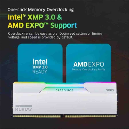 كيليف CRAS V RGB - ذاكرة DDR5 - سعة 32 جيجابايت - سرعة 6400 ميجاهرتز - CL30 - RGB كيليف CRAS V RGB - ذاكرة DDR5 - سعة 32 جيجابايت - سرعة 6400 ميجاهرتز - CL30 - RGB