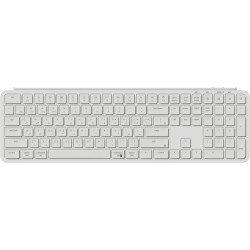Keychron B6 Pro, ultra-slim wireless keyboard, BT 5.2, Built-in 800mAh battery, low-travel scissor switches  - WHITE