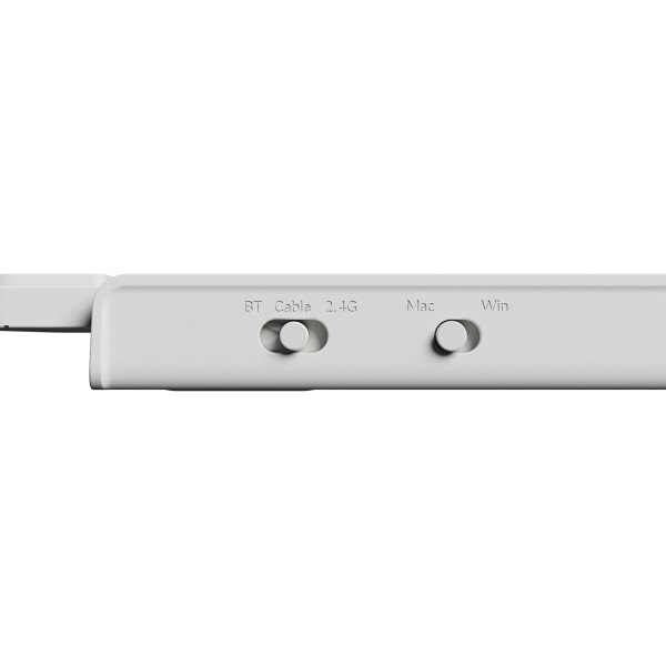Keychron B6 Pro, ultra-slim wireless keyboard, BT 5.2, Built-in 800mAh battery, low-travel scissor switches  - WHITE
