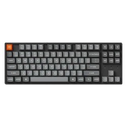 Keychron K1 Max TKL 80% MECHANICAL GAMING Wireless KEYBOARD- Black ( Red Linear Low-Profile Gateron) - Arabic