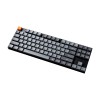 كيكرون K1 Max TKL كيبورد  80% لاسلكي للالعاب مفاتيح ميكاميكية  Red Linear Low-Profile Gateron يدعم اللغة العربية - اسود