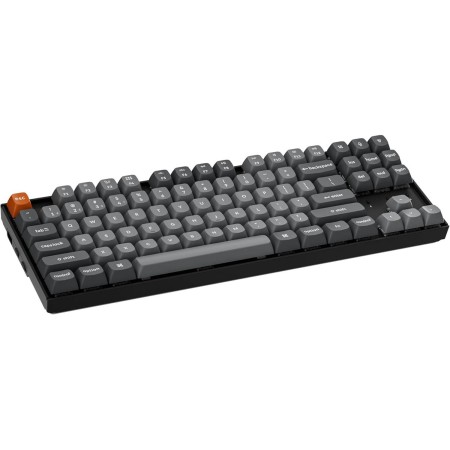 لوحة مفاتيح لاسلكية Keychron K8 Max, تصميم TKL بنسبة 80%, مفاتيح ميكانيكية Red Linear, سرعة استجابة إلى 1000Hz, إضاءة RGB - أسود لوحة مفاتيح لاسلكية Keychron K8 Max, تصميم TKL بنسبة 80%, مفاتيح ميكانيكية Red Linear, سرعة استجابة إلى 1000Hz, إضاءة RGB - أسود