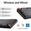 Keychron K8 Max mechanical keyboard, TKL (80%) layout, Red Linear switches, 1000Hz polling, RGB backlight - BLACK Keychron K8 Max mechanical keyboard, TKL (80%) layout, Red Linear switches, 1000Hz polling, RGB backlight - BLACK