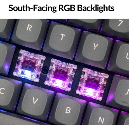 لوحة مفاتيح لاسلكية Keychron K8 Max, تصميم TKL بنسبة 80%, مفاتيح ميكانيكية Red Linear, سرعة استجابة إلى 1000Hz, إضاءة RGB - أسود لوحة مفاتيح لاسلكية Keychron K8 Max, تصميم TKL بنسبة 80%, مفاتيح ميكانيكية Red Linear, سرعة استجابة إلى 1000Hz, إضاءة RGB - أسود
