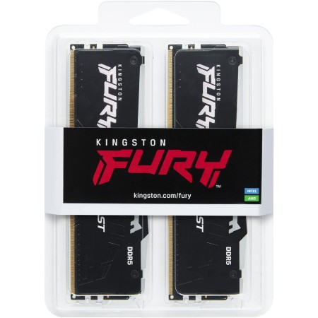 رام كينجستون FURY Beast RGB سعة 32GB (2x16) DDR5 سرعة CL40 6000MHz