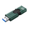 وحدة تخزين KINGSTON DataTraveler DUO ,USB, سعة 128GB,  ذاكرة USB مدمجة ومرنة لنقل البيانات, واجه توصيل مزدوجة USB-A و USB-C, دعم التشغيل الفوري - أسود/أحضر