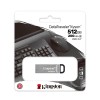 وحدة تخزين KINGSTON DataTraveler KYSON ,USB, سعة 512GB, سرعة قراءة تصل إلى 200MB/s , واجهة توصيل USB Type-A, دعم التشغيل الفوري - أسود/معدني
