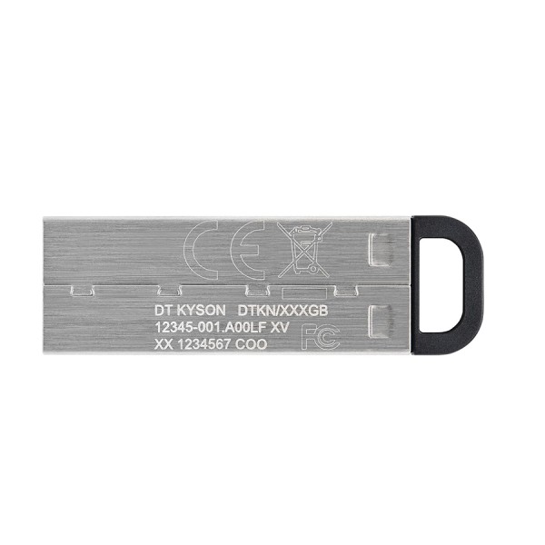 وحدة تخزين KINGSTON DataTraveler KYSON ,USB, سعة 512GB, سرعة قراءة تصل إلى 200MB/s , واجهة توصيل USB Type-A, دعم التشغيل الفوري - أسود/معدني