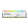 ذاكرة للتجميعات الاحترافية Kingston FURY Beast, سعة 64 جيجابايت DDR5, تردد 5600MHz, تدعم EXPO وXMP 3.0, إضاءة ARGB - أبيض ذاكرة للتجميعات الاحترافية Kingston FURY Beast, سعة 64 جيجابايت DDR5, تردد 5600MHz, تدعم EXPO وXMP 3.0, إضاءة ARGB - أبيض